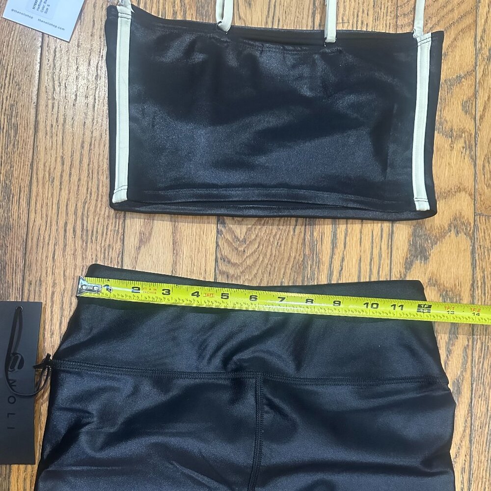 NWT Noli Shop Black Halftime Bra and Liquid Leggings Set Size Small - Picture 10 of 13